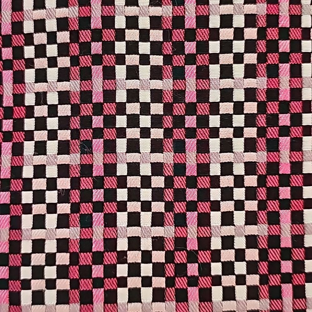Ann Taylor Plaid Mini Skirt Pink‎ Black White Size 4P - Picture 6 of 6
